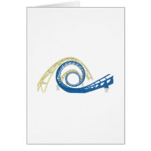 Roller Coaster Greeting Card