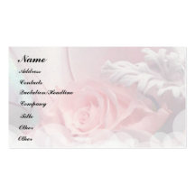 Romantische Rosen Visitenkarten Vorlagen
