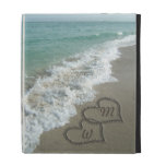 Romantischer Sand-Herz-Strand caseable hüllen