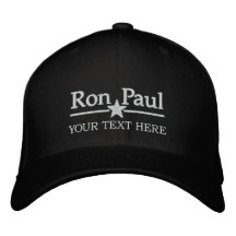 Ron Paul personalisierter Text Bestickte Baseballcaps
