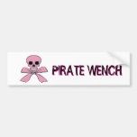 Rosa Band-Piratenflagge-Piraten-Mädchen-Aufkleber Auto Sticker