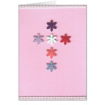 Rosa Blumen-Kreuz-Ostern-Karte