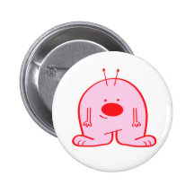 Rosa Chubby alien-Knopf Anstecknadel