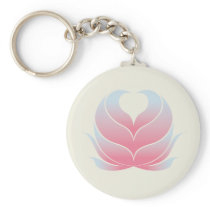 ROSA DER HERZ-BLUMEN-KEYCHAIN schlüsselanhängern