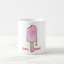 Rosa Eiscreme, yum,     yum! tassen