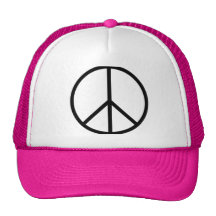Rosa Frieden Baseball Kappen