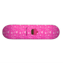 Rosa Glitterkuchen-Rosaherzen Skateboardbrett