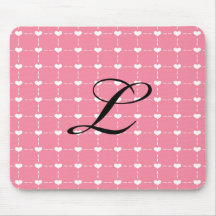 Rosa Herz Mousepad