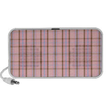 Rosa kariertes reise speaker