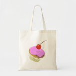 Rosa kleiner Kuchen mit KirschTasche