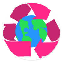 Rosa recyceln Symbol