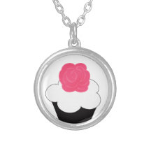 Rosa Rose Cupecake Halsketten