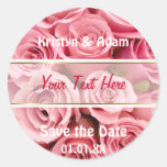 Rosa Rosen-Eleganz Sticker