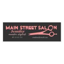 Rosa Scissors Stylist-Salons Visitenkartenvorlagen