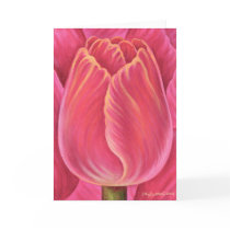 Rosa Tulpe-Blumen-Natur-Malerei - multi