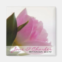 Rosa Tulpe • Save the Date Magnet Kühlschrankmagnet