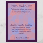 Rosa und lila Mosaik abstrakt Custom Flyer