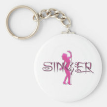 Rose de chanteur porte-clefs