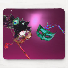 Rose de MASCARADE de MARDI GRAS Tapis De Souris