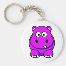 Rose d'hippopotame porte-clés
