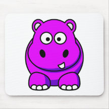Rose d'hippopotame tapis de souris
