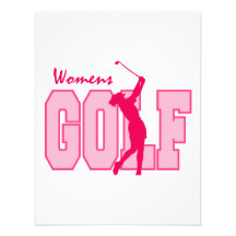Rose du golf des femmes cartons d'invitation personnalisés