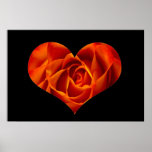 Rosen-Herz-Muster-Plakat