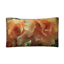 Roses de pêche trousses de maquillage
