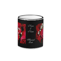 Roses épousant la tasse de souvenir