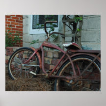 Rostiges Fahrrad Plakat