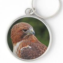 Rot-angebundenes Falke keychain