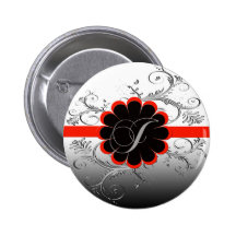 Rot des Monogramm-Buchstabe-J Buttons