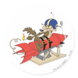 Rot Rocket Wile E. Coyote Launching aufkleber