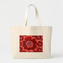 Rote Blumen-Reise - Fantasie-Anbetungs-Welt Einkaufstaschen