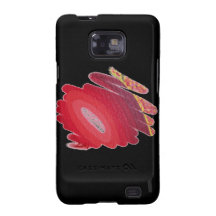 Rote Flammen-Spiralen des Samsung-Galaxie-Kasten-S Samsung Galaxy SII Hüllen