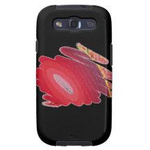 Rote Flammen-Spiralen des Samsung-Galaxie-Kasten-S Samsung Galaxy SIII Hüllen