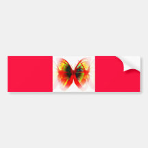 Roter Schmetterling Autosticker