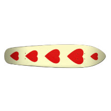 Roter und SahneLiebe-Herz-Entwurf Individuelle Decks