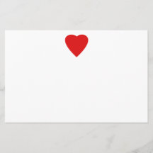 Roter und weißer Liebe-Herz-Entwurf Flyer Druck