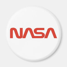 Roter Wurm-Logo der NASAs Kühlschrankmagnete