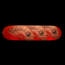 Rotes Fan-Skateboard skateboards