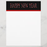 rotes guten Rutsch ins Neue Jahr Bedruckte Flyer