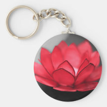 Rotes Lotus Schlüsselbänder