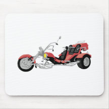 rotes Motorrad trike Mauspads