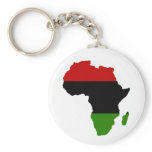 Rotes, schwarzes und grünes Keychain