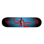 Rotes Stammes- entworfenes Skateboard Skateboard Deck