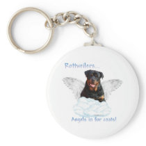 Rottweiler Engel Keychain