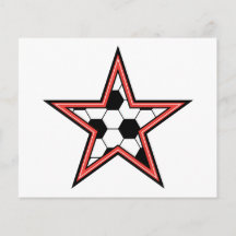 rouge d'étoile du football prospectus personnalisés