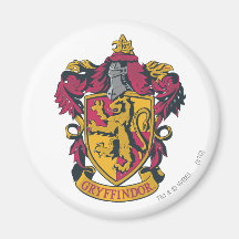 Rouge et or de crête de Gryffindor Magnets Pour Réfrigérateur