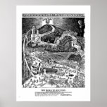 ROUTE à la copie encadrée par SUCCÈS Affiches